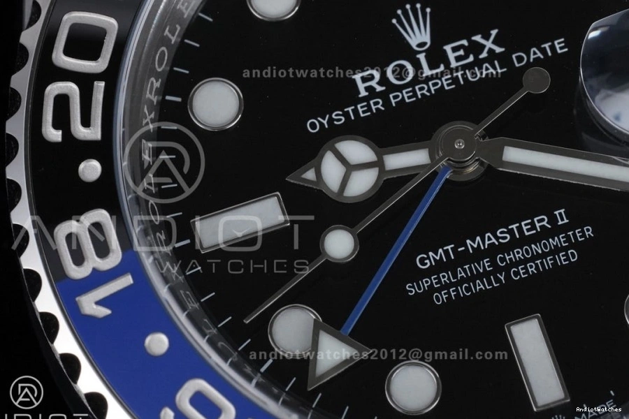 Best New 126710 On Batman Edition GMT ARF 904L V Master II Bracelet BLNR SS Oyster 1:1 851 Sleek SH3285 0801